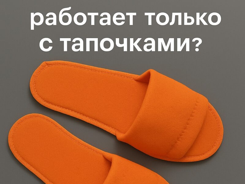 Почему TimArti работает только с тапочками?

Потому что мы уверены:..