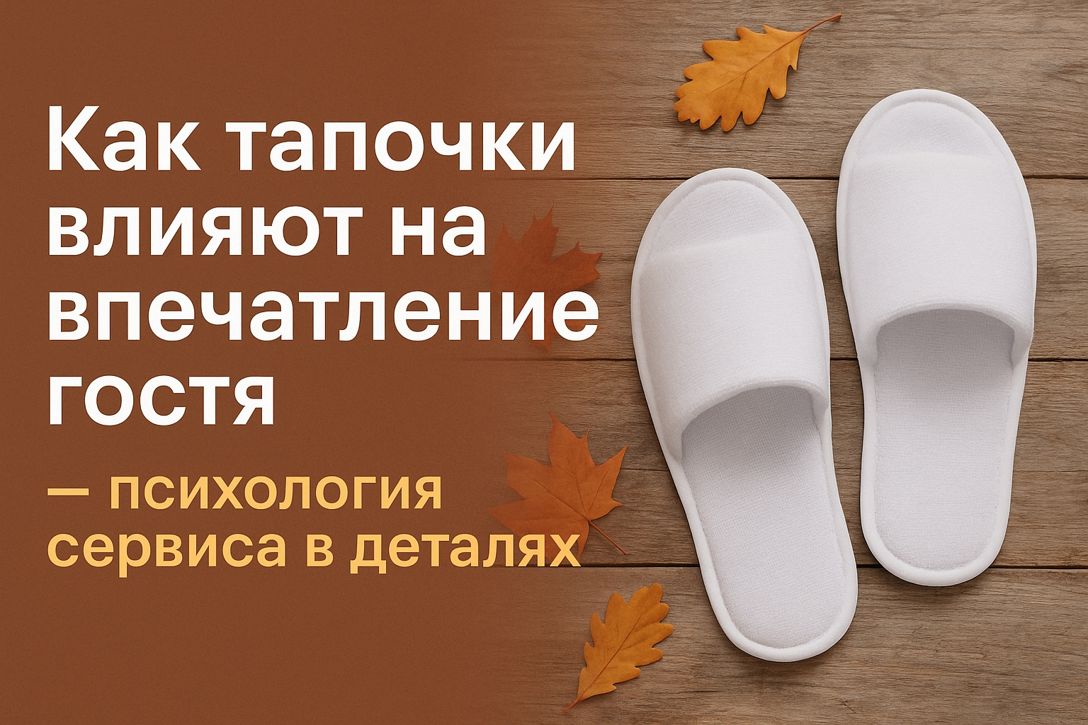🧠 Как тапочки влияют на впечатление гостя — психология сервиса..