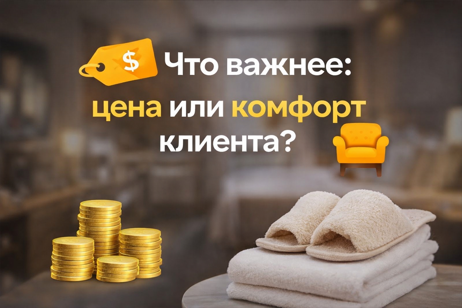 💭 Что важнее: цена или комфорт клиента?

На первый взгляд..