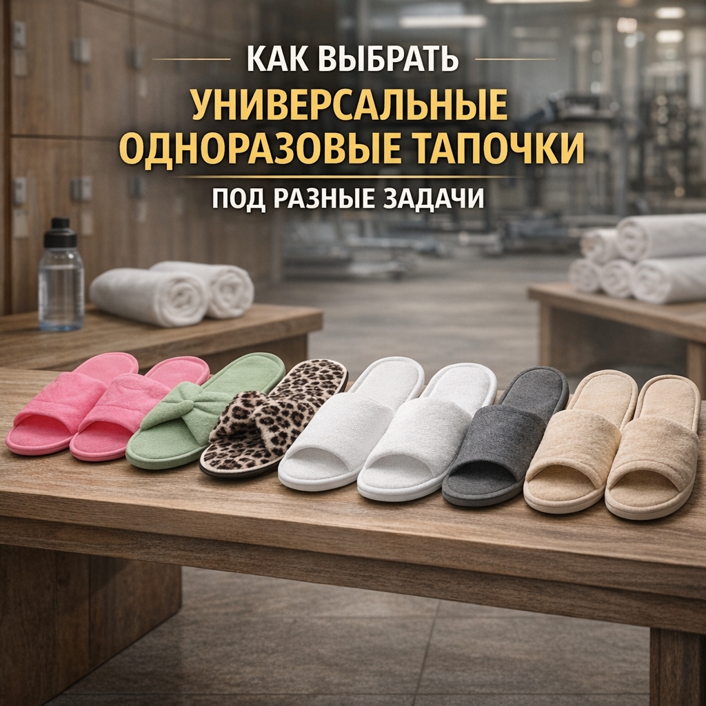 🎯 Как выбрать универсальные одноразовые тапочки под разные..