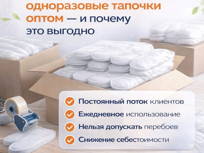 📦 Когда стоит заказывать одноразовые тапочки оптом — и почему..