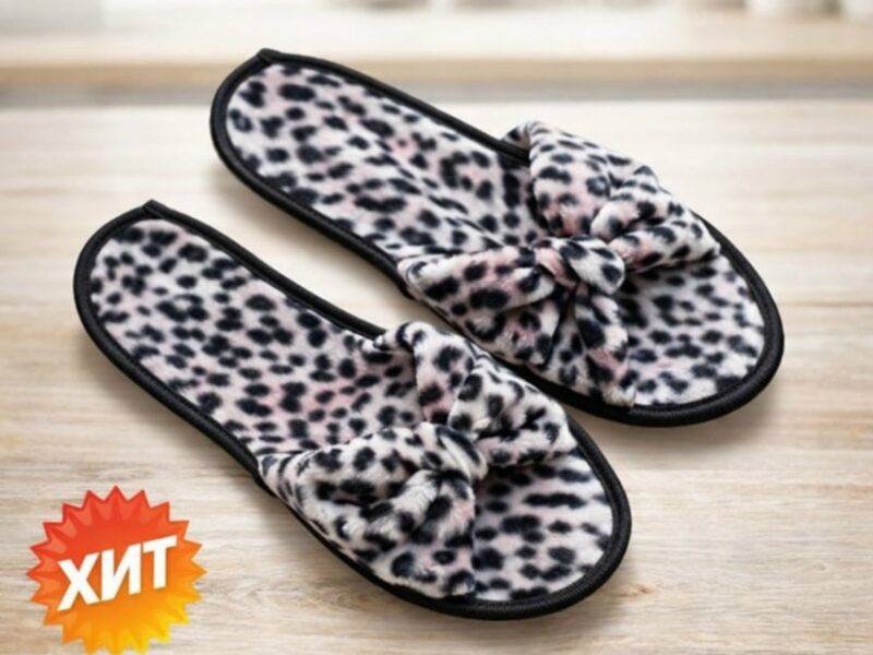 🐆 Леопардовые одноразовые тапочки — стиль, который..