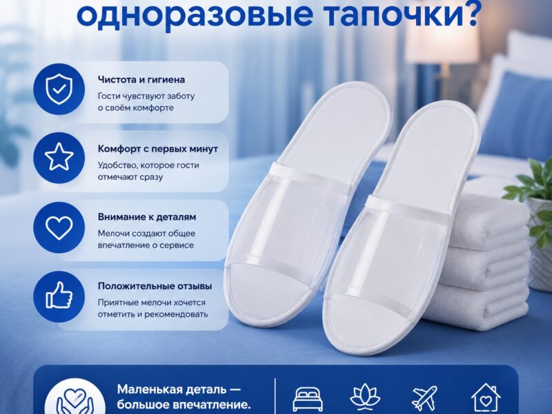 👣 Почему гости замечают одноразовые тапочки?

Казалось бы, всего..